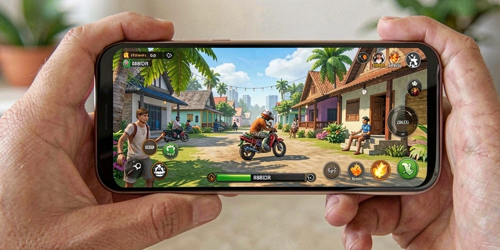 Screenshot gameplay 888IDR yang menampilkan momen seru dan santai.