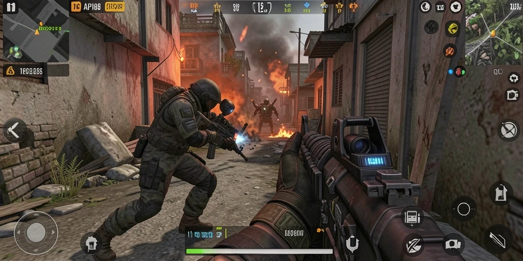 Tampilan gameplay mendebarkan dalam API88 dengan aksi TPS yang intens.