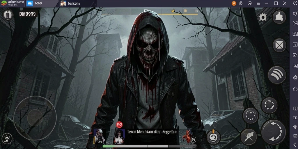 Gameplay DMD999 yang menyeramkan dengan suasana Horror yang kental.
