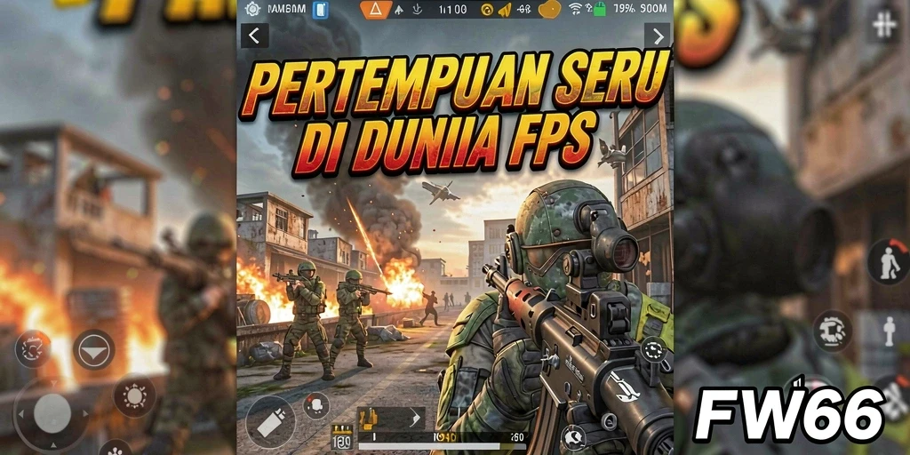 Screenshot gameplay FW66 menampilkan aksi pertempuran yang mendebarkan.