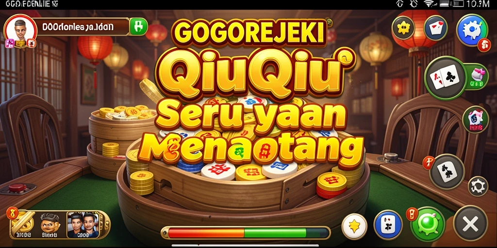 Tangkapan layar GOGOREJEKI menampilkan aksi seru bermain QiuQiu.