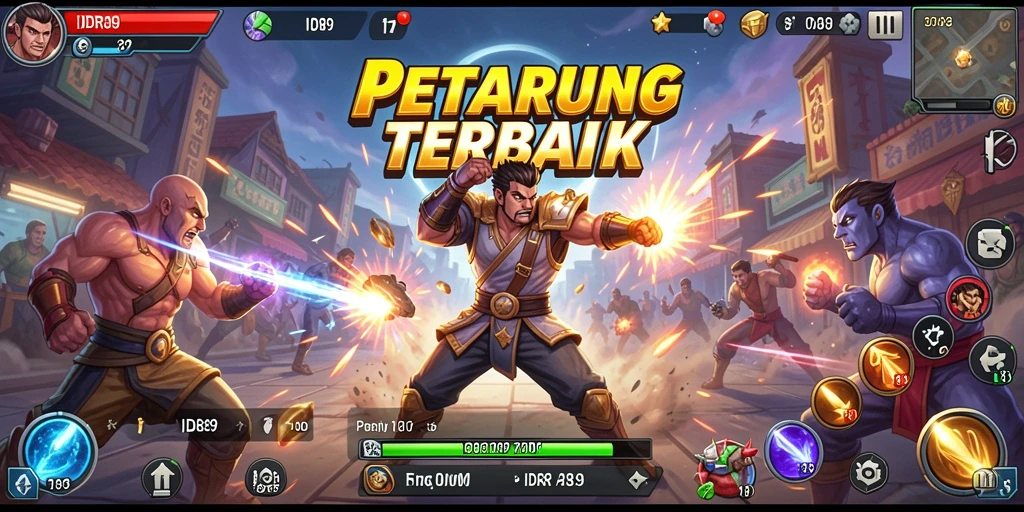 Screenshot menunjukkan aksi seru pertarungan dalam IDR89.