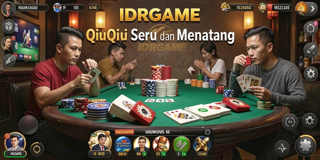 Screenshot gameplay IDRGAME menampilkan aksi QiuQiu yang seru.