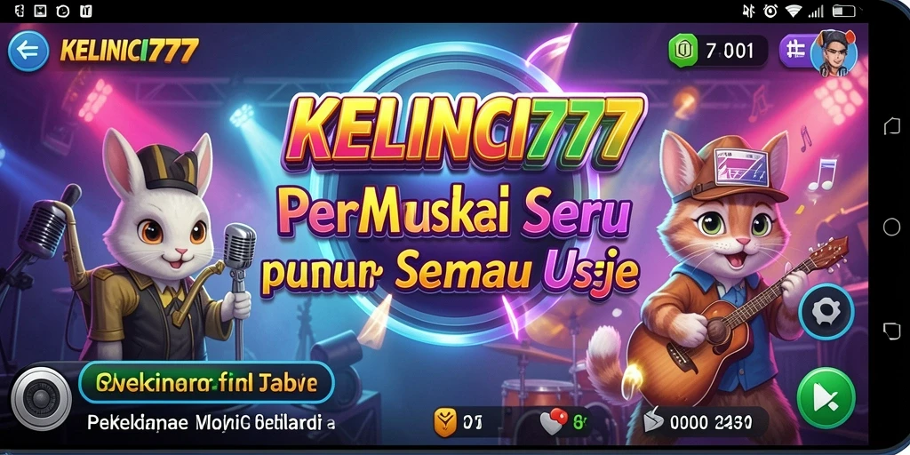Tampilan gameplay utama KELINCI777 yang menarik dan interaktif.