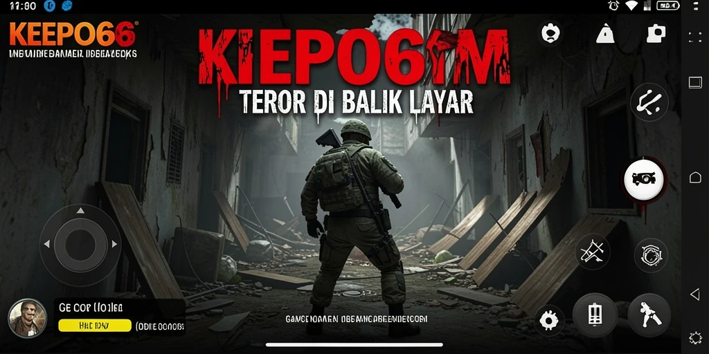Tangkapan layar dari gameplay menegangkan di KEPO66.