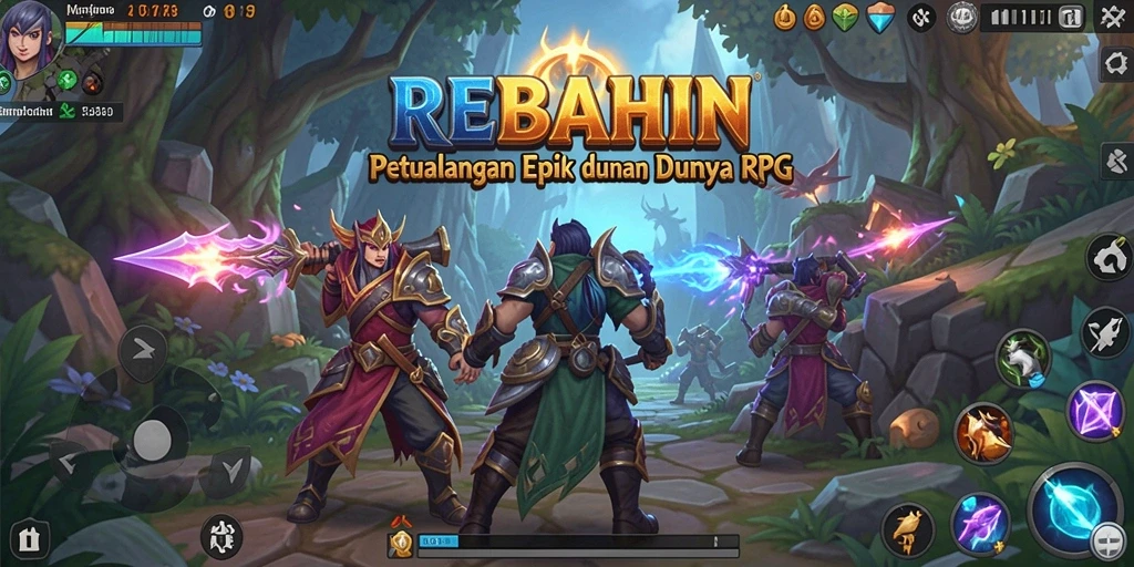 Tampilan gameplay mendalam dan petualangan menantang di REBAHIN.