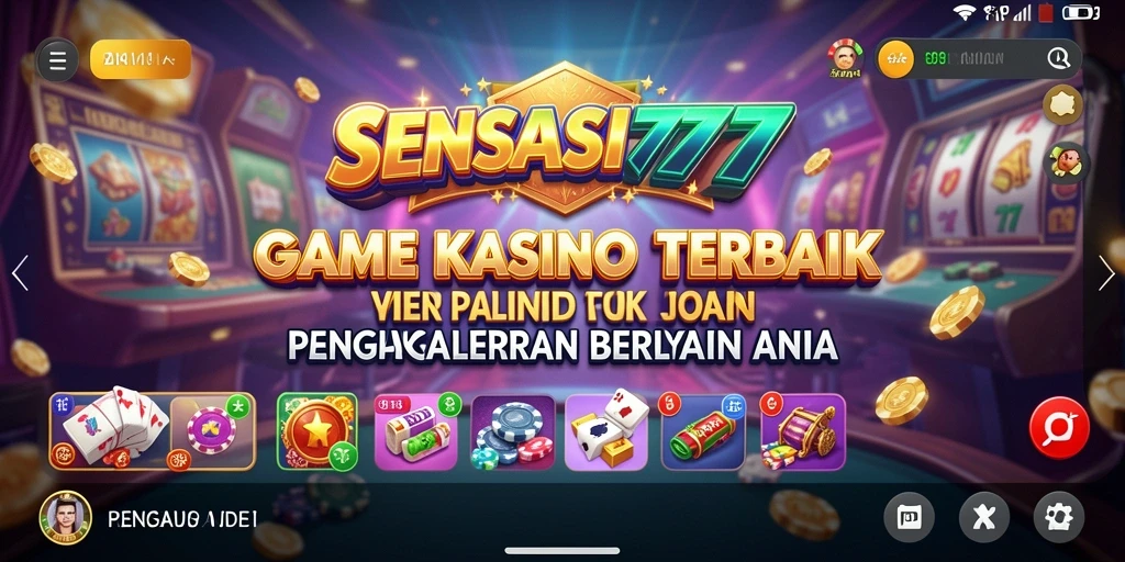 Screenshot menunjukkan gameplay menarik dari SENSASI777 dengan grafis luar biasa.