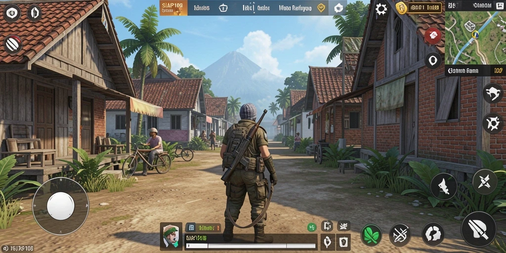 Screenshot gameplay SIAP108 menampilkan karakter dalam aktivitas sehari-hari yang menarik.