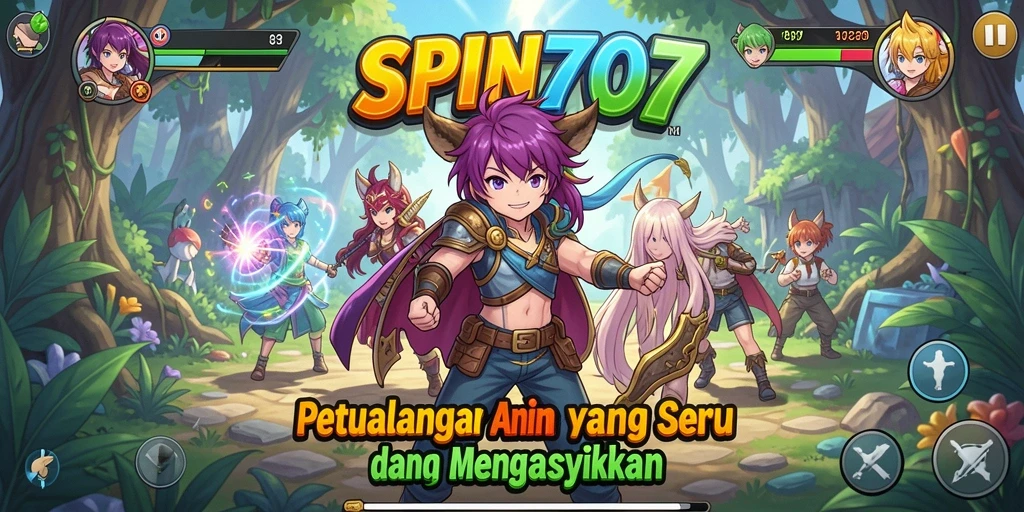 Tampilan gameplay seru dari SPIN707 yang menarik.